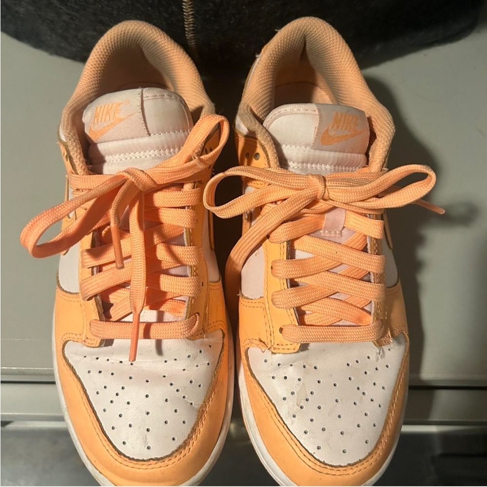 Nike Peach and White Athletic Shoes